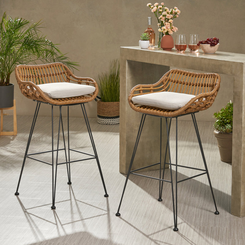 Tabouret DALE, Beige, Brun
