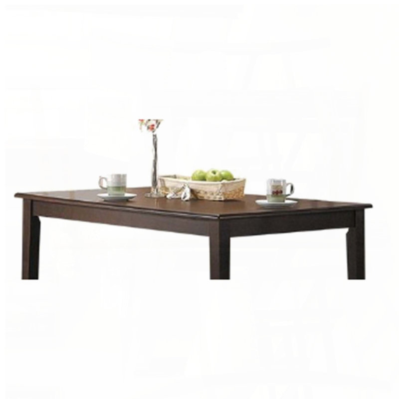 Table à pieds rectangulaire avec finition espresso