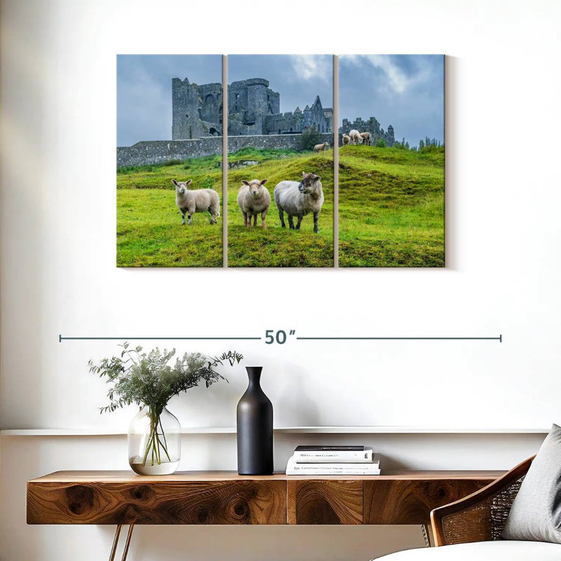 Brampt Rock Of Cashel Sheep, 24" H x 38" W