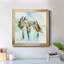 Renard sur bleu - Reproduction d'art sur toile encadrée-1015113119-1015113112