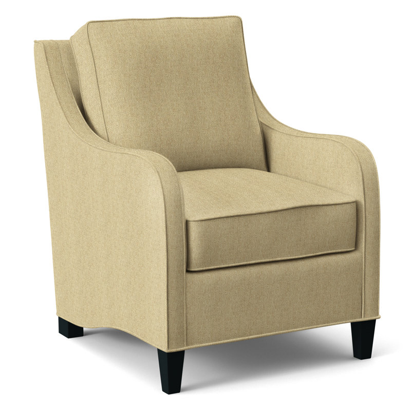 Fauteuil de 29 po de large Koko, Performance beige sucre; 0863-93, Finition noire