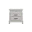 Ensemble de chambre à coucher Courtlan 3 pièces pour lit queen avec lit banc et 2 tables de chevet - Blanc délavé-487597494-487597488-487597493