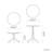 Fremantle 2 - Person Plastic Patio Dining Set Round Table-568162672