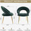 Chaise de salle à manger 1 pièce en tissu Teddy, avec dossier incurvé et pieds en métal doré, convient à la cuisine ou à la salle à manger-768487839