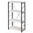 Antique White And Black 3-Shelf Bookcase