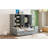 Twin Size Wooden Daybed With Three Drawers, And All-In-One Cabinet, Desk And Shelves, Gray-1982975893-1982975899
