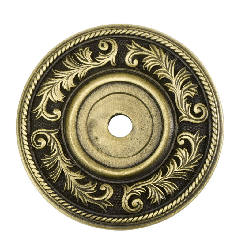 GENEVE BACK PLATE; BURNISHED BRASS FINISH