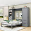 Grand lit escamotable avec rangement intégré et configuration personnalisable-1685550933