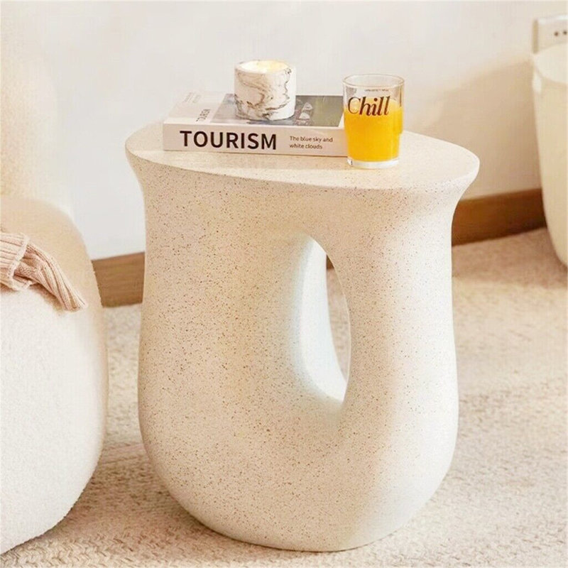 Bevie Concrete Accent Stool