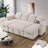 105" Pull Out Sofa Bed Sectional Sleeper Sofa With Storage,Pullout Modular Sectional Couches For Living Room, U Shaped Convertible Couch Bed For Apartment-497050202