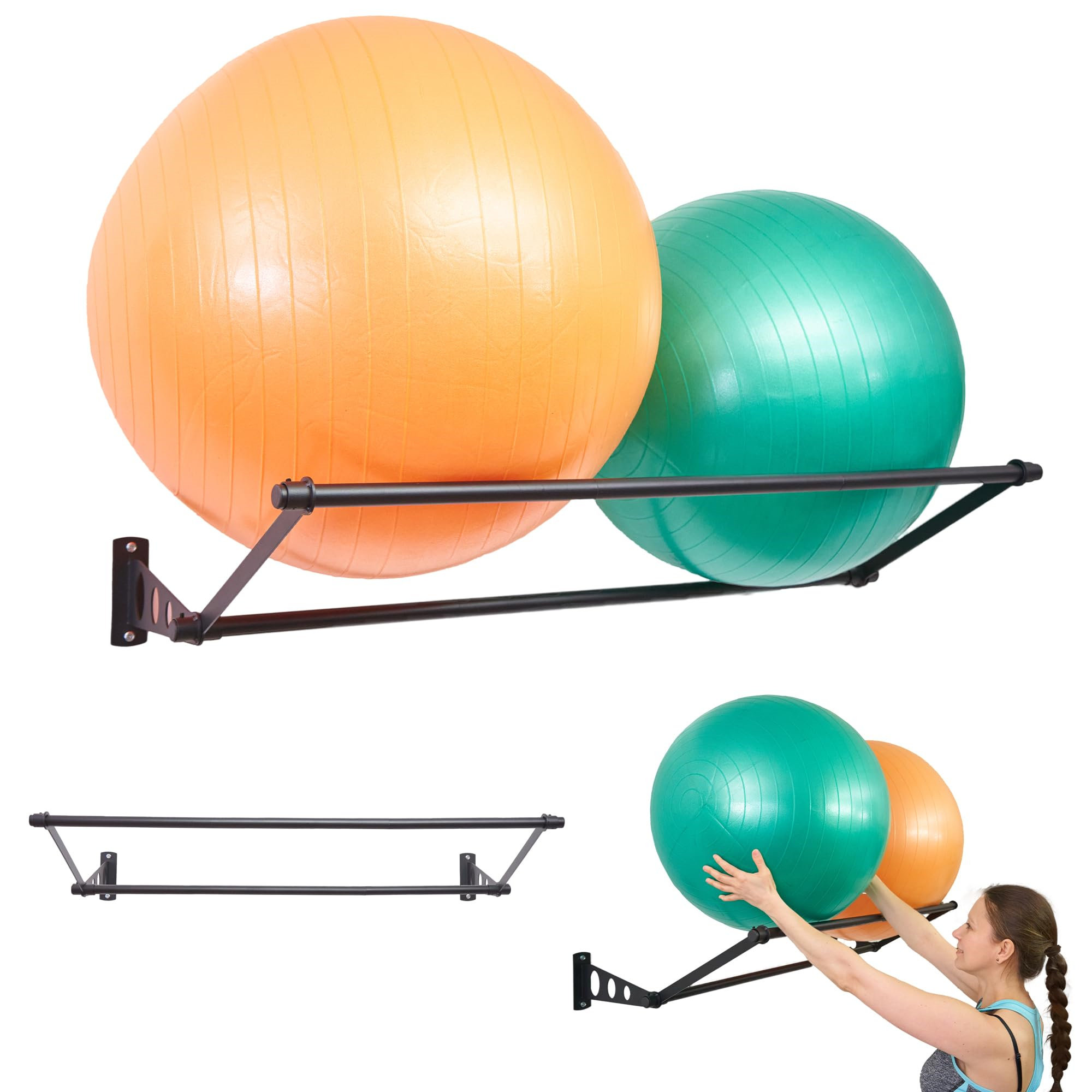 Rebrilliant Metal Wall Mounted Sports Rack | Wayfair.co.uk