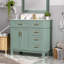 Meuble-lavabo moderne 36 po avec lavabo en céramique, portes à fermeture douce, 4 tiroirs de rangement, conception élégante pour les petites salles de bain-1853169330