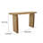 Console Table, Rounded Edge Top With Arch Legs, 55 Inch Brown Wood