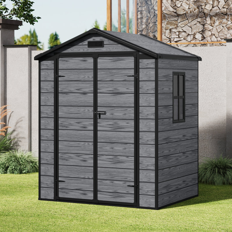 6 x 4.4 FT Outdoor Storage Shed