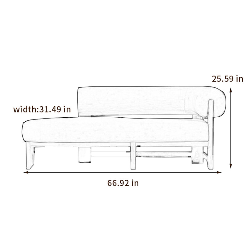 Chaise en bouleau naturel et confortable, Orienté à droite