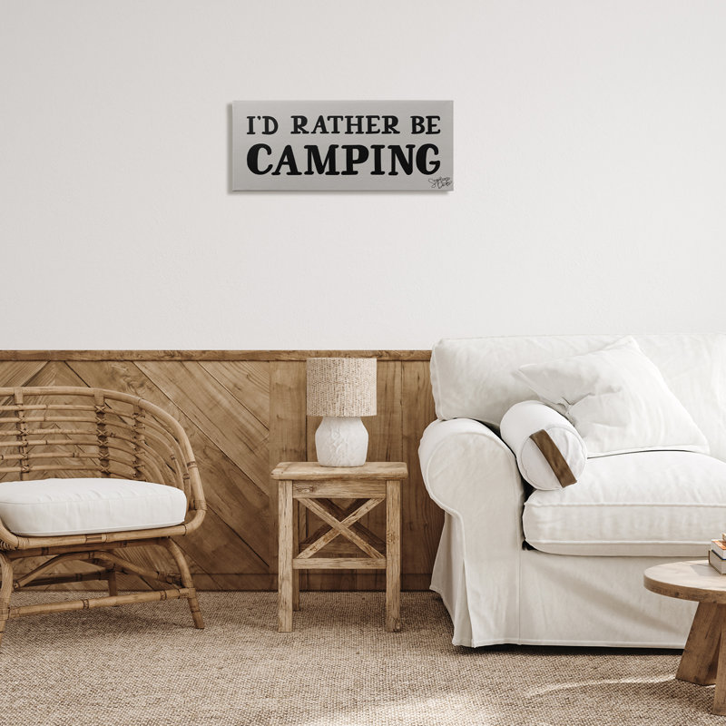 «Rather Be Camping» par Stephanie Dicks, H 10 po x l 24 po