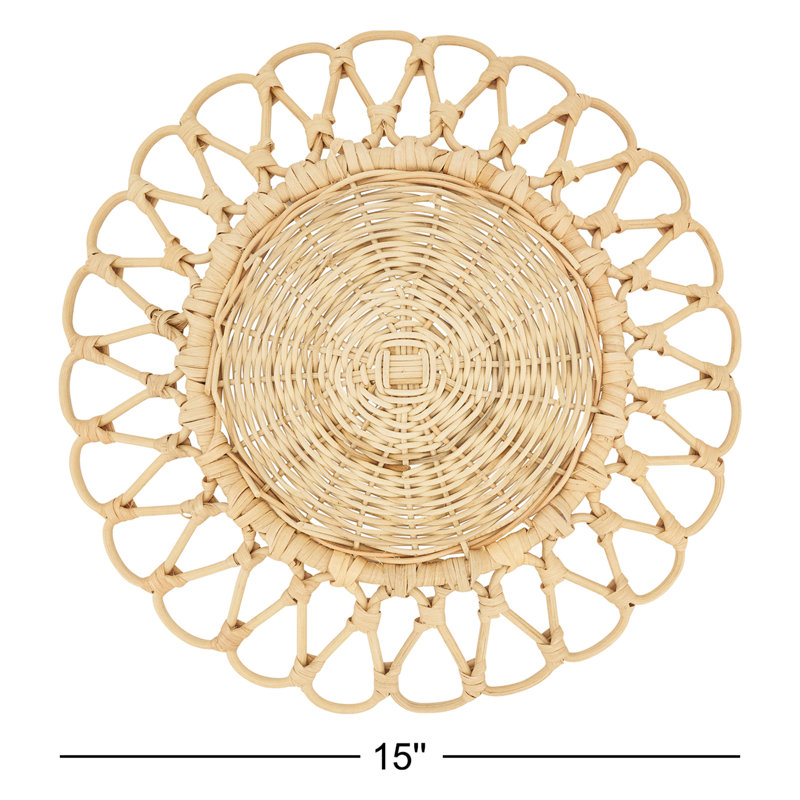 Anika Jute Round Placemat, Natural