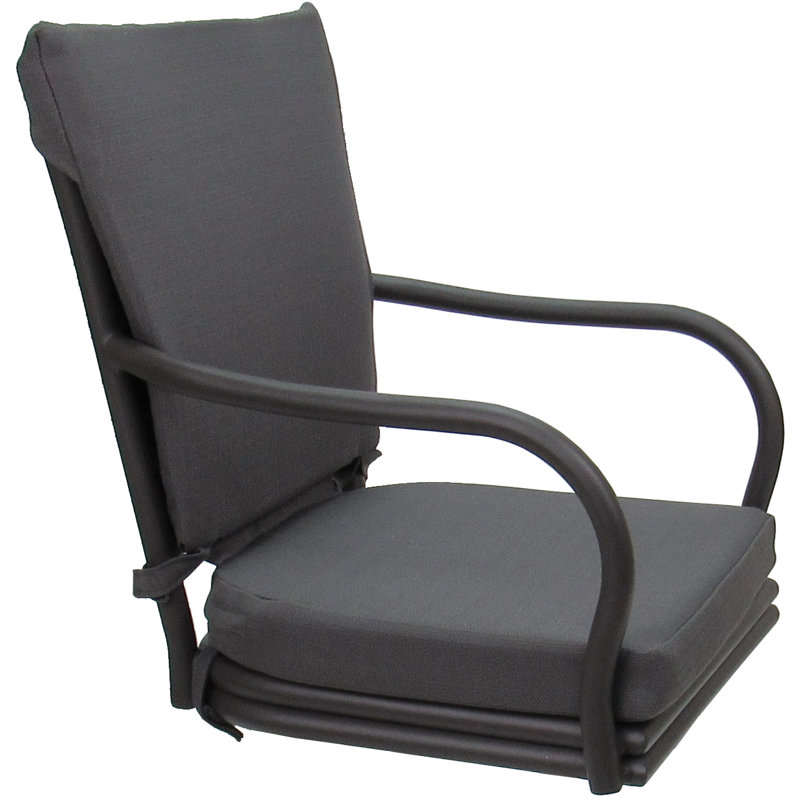 Chaise d'extérieur Ralphie, Gris, Gris