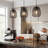 Rustic Farmhouse Lantern Pendant Light - Matte Black Metal Cage Chandelier For Kitchen, Dining & Entryway