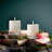 2 Pack Decorative Candle Holders Pedestal Rustic Wood with Galvanized Plate-233730939