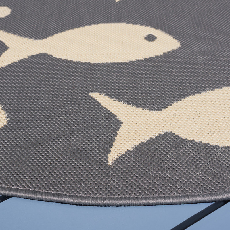 Tapis d'intérieur / extérieur Madhu Performance, Rond 6 pi 7 po