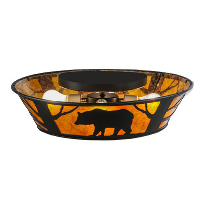Rustic Lodge 4 - Light Flush Mount