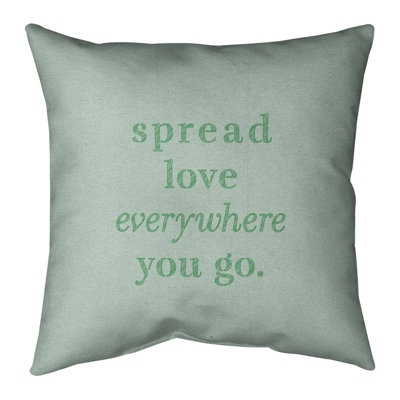 Coussin de sol à motif d’amour spread