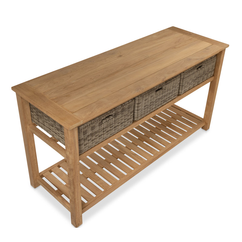 Calilynn Outdoor Teak Buffet & Console Table