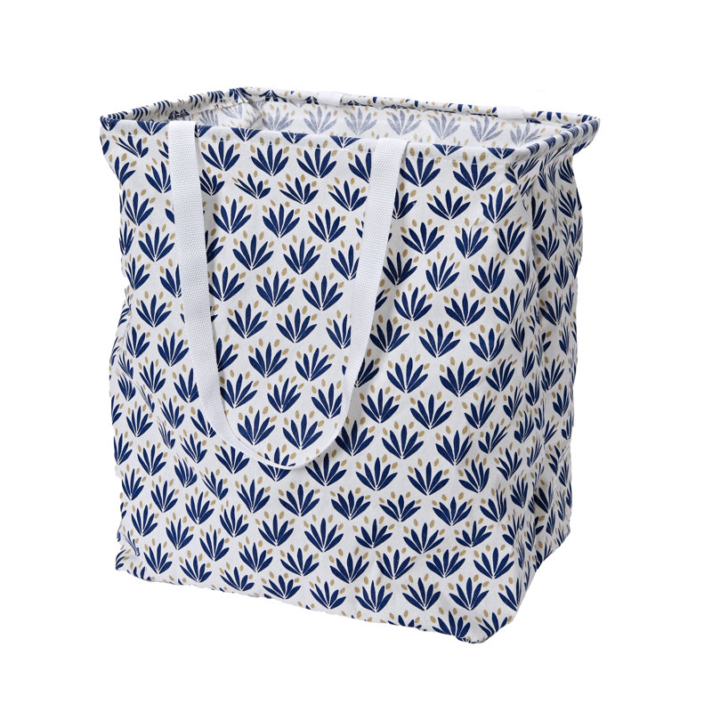 Sac à linge rectangulaire avec poignées Krush, Cactus bleus