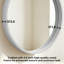 Miroir mural rond à cadre en bois - cadre épais de 2,5 pouces-943353698-943353725