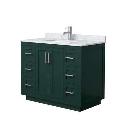 Miranda 42" Freestanding Single Bathroom Vanity with Marble Top