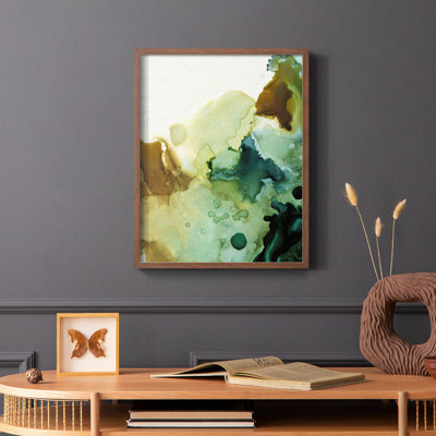 «Water and Earth II», reproduction encadrée - bois massif