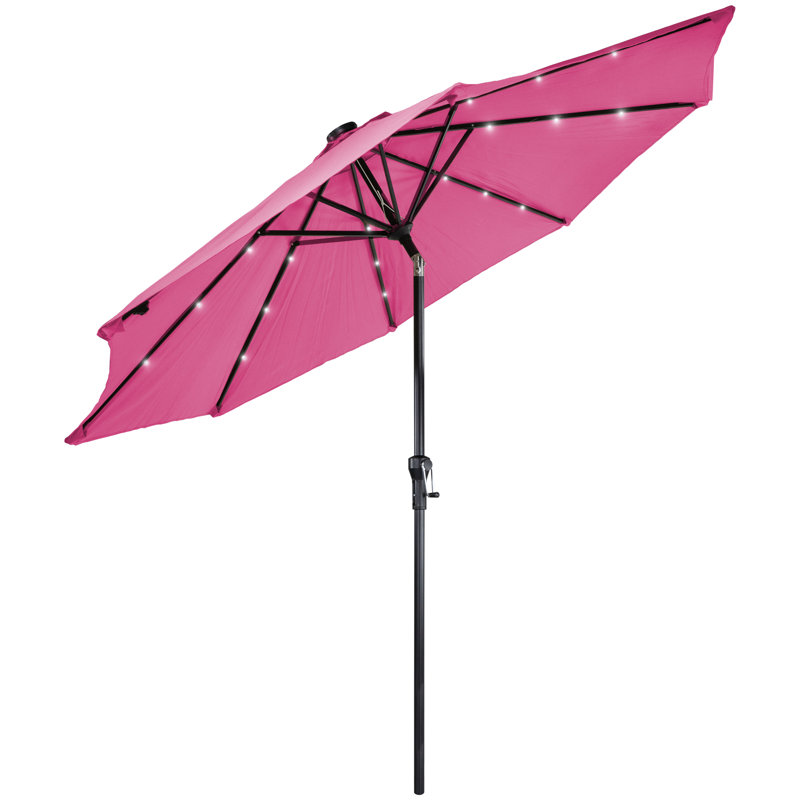 Parasol de marché 9 pi, Rose