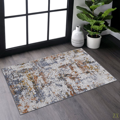 Collection 2X3 / Tapis de salon / salle à manger traditionnel sans perte de poils élégant et résistant aux taches