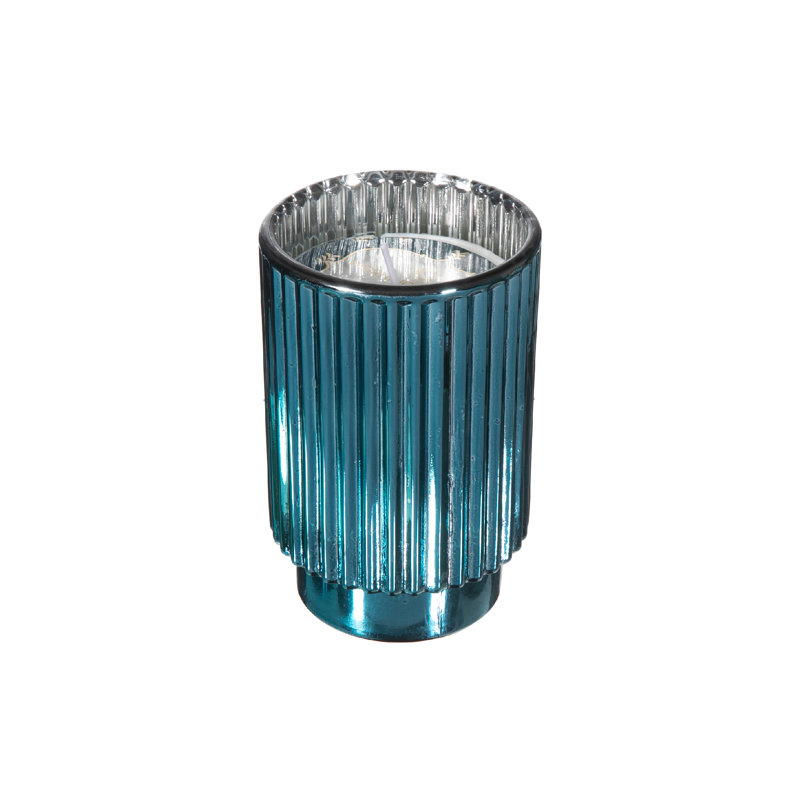 Bougie en pot parfumée nervurée, 11,3 oz