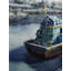Bateau sur le lac | Aquarelle | Par Achintya Hazra