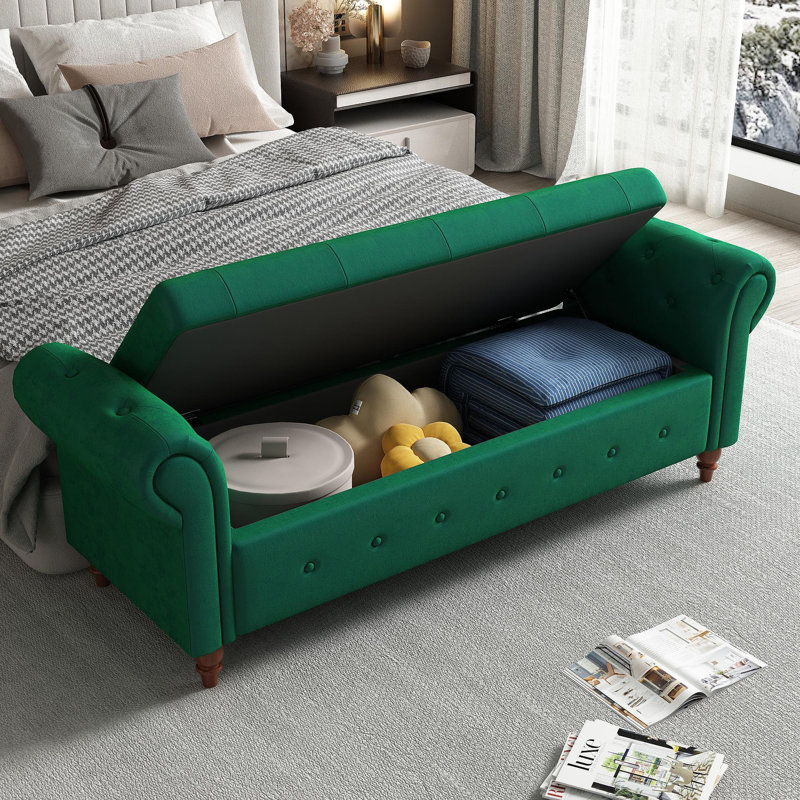 Velours de banc de lit, Dark Green
