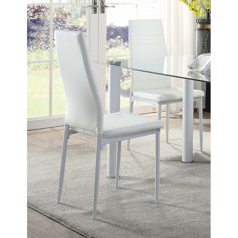 Ensemble de 2 chaises d'appoint en similicuir