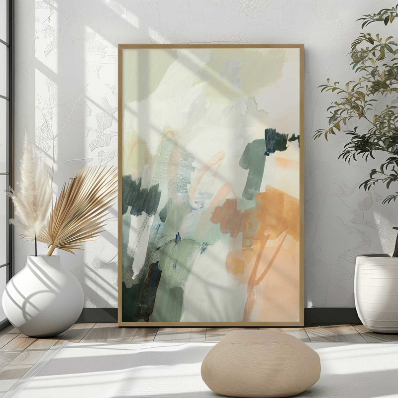 «Whispers of Nature II», reproduction, Cadre ouvert en érable brut, H 15 po x l 12 po