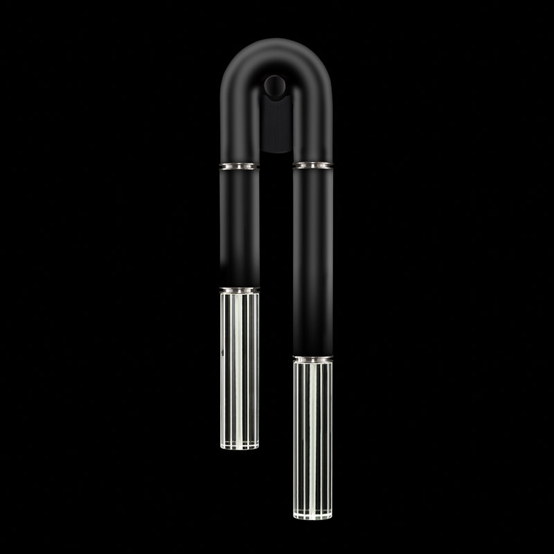 Applique murale 28 "Antonia RSF, Noir / nickel