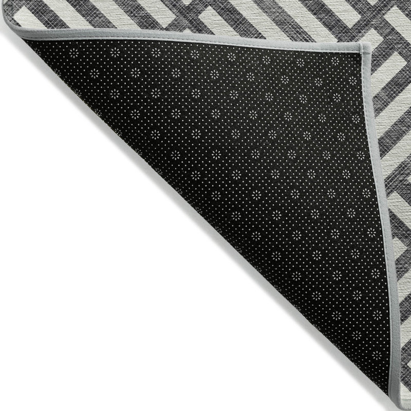 Tapis intérieur / extérieur Loreen avec envers antidérapant, Rond 8 pi