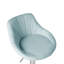 Swivel Upholstered Adjustable Height Counter Stool with Metal Frame-553395772