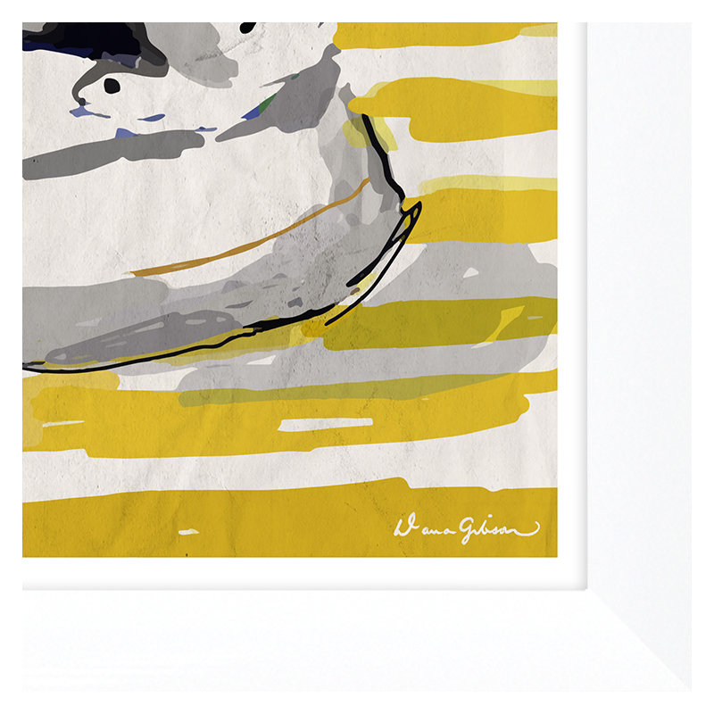 Blue Dog Giclee Print by Dana Gibson