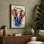 Painted Elephant Modern - Print-136728718-136728715