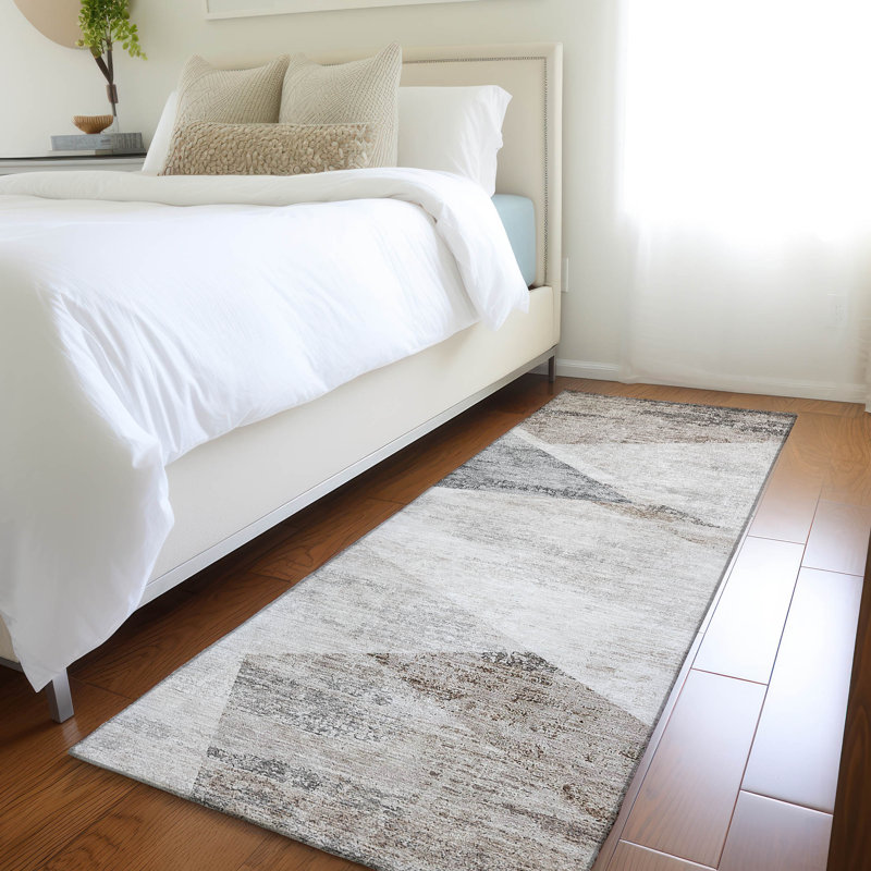 Tapis intérieur / extérieur Malchow avec envers antidérapant, Tapis de couloir 2 pi 3 po x 7 pi 6 po