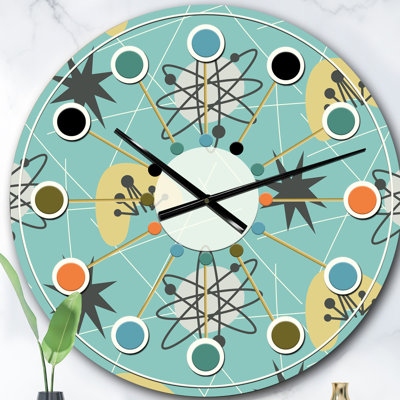 Horloge murale 1950 Mid-Century