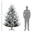 90,51 po Plante artificielle, 1218 branches, dépliage automatique, base en acier 1218, arbre de Noël de 7,5 pieds, ouvert, feu
