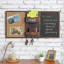 Wall Mounted Entryway Organiser Rack With Chalkboard