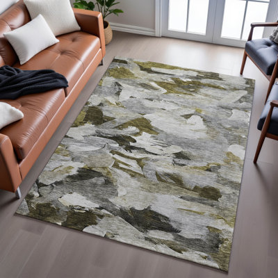 Premium Machine Washable Dahl AMF1075 Abstract Rug