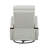 1Pc Swivel Gliding Recliner Faux Leather Upholstered Solid Rubberwood Arms-878398084